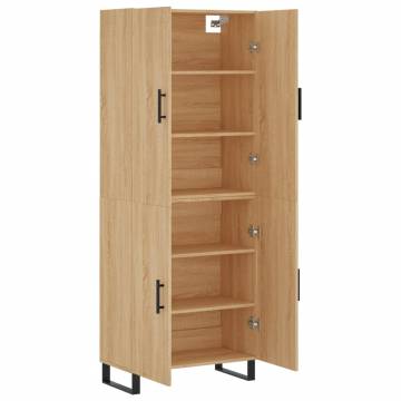 Highboard Sonoma Oak - Stylish Storage Cabinet | Hipo Market