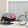 Bike Trailer Black and Red 45 kg Iron Colour red Size 133 x 68 x 68 cm 