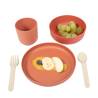 Bo Jungle 5 Piece Baby Tableware Set - CPLA Terracotta