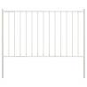  Fence Panel with Posts Powder-coated Steel 1.7x1 m White Colour white Size 1.7 x 1 m Quantity in Package 1 