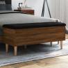  Storage Bench Brown Oak 102x42x46 cm Engineered Wood Colour brown oak Size 102 x 42 x 46 cm 