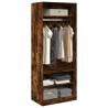 Smoked Oak Wardrobe 80x50x200 cm | Stylish & Compact Storage