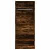 Smoked Oak Wardrobe 80x50x200 cm | Stylish & Compact Storage