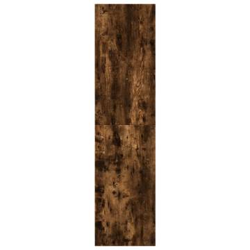 Smoked Oak Wardrobe 80x50x200 cm | Stylish & Compact Storage