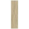 Stylish Sonoma Oak Wardrobe - 80x50x200 cm Engineered Wood