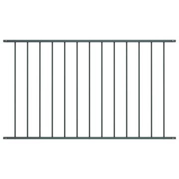 Fence Panel Powder-coated Steel 1.7x1.25 m Anthracite | HiPoMarket