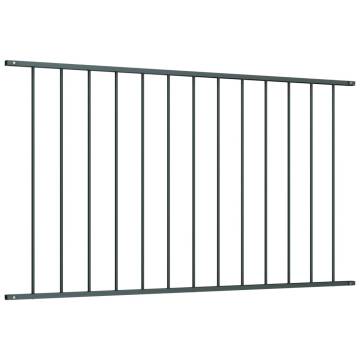 Fence Panel Powder-coated Steel 1.7x1.25 m Anthracite | HiPoMarket