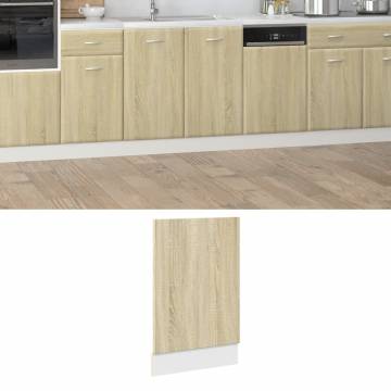 Dishwasher Panel Sonoma Oak 45x3x67 cm | HipoMarket