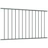 Fence Panel Powder-coated Steel 1.7x0.75 m Anthracite - HipoMarket