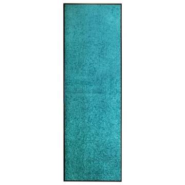 Washable Cyan Doormat 60x180 cm - Durable & Non-Slip