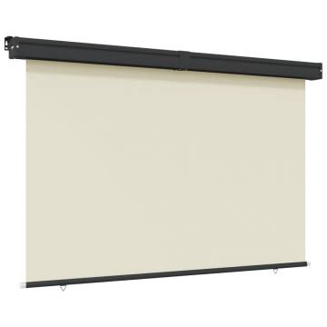 Balcony Side Awning 175x250 cm Cream - Stylish Privacy Solution