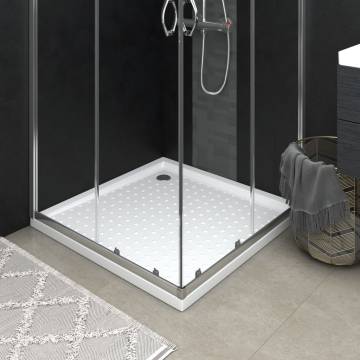 Shower Base Tray with Dots White 90x90 cm | Hipomarket