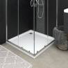 Shower Base Tray with Dots White 90x90x4 cm ABS Size 90 x 90 x 4 cm 