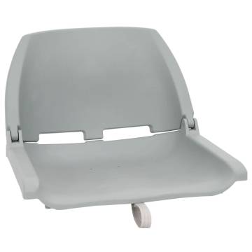 2 Piece Foldable Boat Seat Set - Grey, 48x51x41 cm