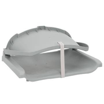 2 Piece Foldable Boat Seat Set - Grey, 48x51x41 cm