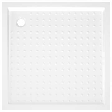 Shower Base Tray with Dots White 90x90 cm | Hipomarket