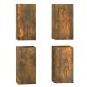 Stylish Smoked Oak TV Cabinets - 4 Pcs | Hipomarket