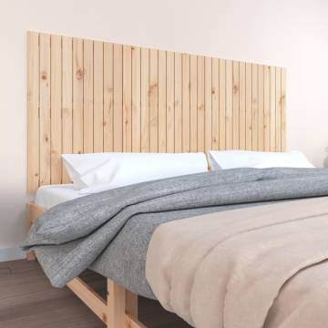 Elegant Solid Pine Wall Headboard | 204x3x90 cm