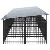 Durable Outdoor Dog Kennel with Roof - 13.14 m² | HipoMarket