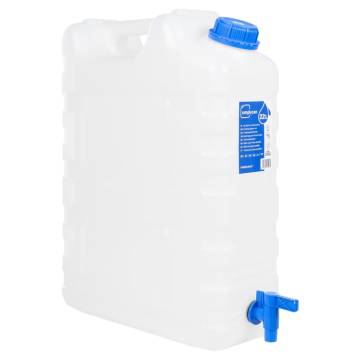 22L Transparent Water Container with Tap for Outdoor Use