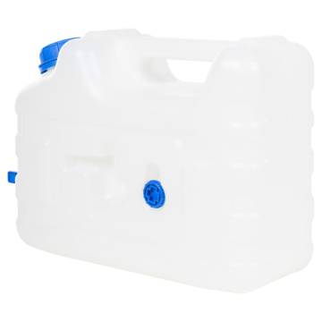 12L Transparent Water Container with Tap - Durable & Portable