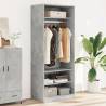  Wardrobe Concrete Grey 80x50x200 cm Engineered Wood Colour concrete grey Size 80 x 50 x 200 cm Quantity in Package 1 Amount 3 shelves 