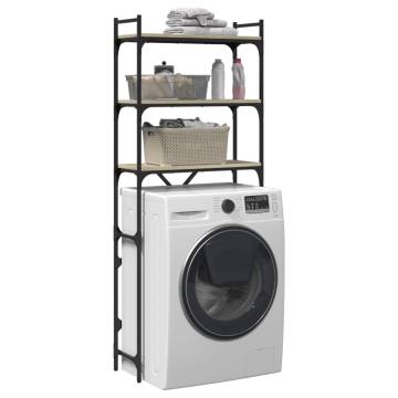 Washing Machine Shelf Sonoma Oak - 3-Tier Storage Solution