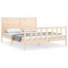 King Size Bed Frame with Headboard | Solid Pine Wood