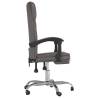 Stylish Grey Faux Leather Reclining Office Chair | HipoMarket