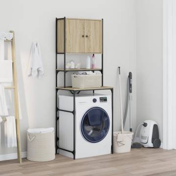 Washing Machine Cabinet Sonoma Oak - Space-Saving Storage