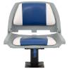 4 Piece Foldable Boat Seat Set - Blue and White | HipoMarket