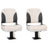 Boat Seats 2 pcs with Pedestal - 360° Rotatable | HiPoMarket