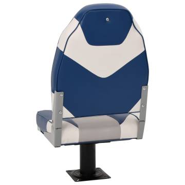 4 Piece Foldable Boat Seat Set with High Backrest