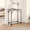  Console Table with Black Glass Top 60x35x81 cm Steel Colour black Size 60 x 35 x 81 cm Quantity in Package 1 