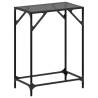 Elegant Console Table with Black Glass Top – 60x35x81 cm