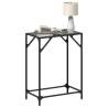 Elegant Console Table with Black Glass Top – 60x35x81 cm