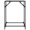 Elegant Console Table with Black Glass Top – 60x35x81 cm