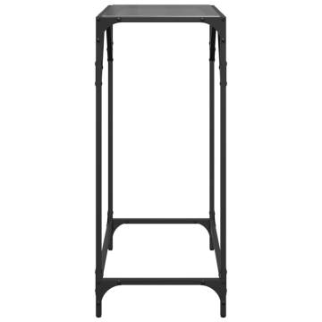 Elegant Console Table with Black Glass Top – 60x35x81 cm