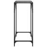 Elegant Console Table with Black Glass Top – 60x35x81 cm