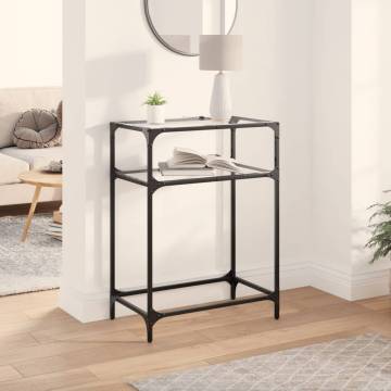 Elegant Console Table with Glass Top - 60x35x81 cm | HipoMarket