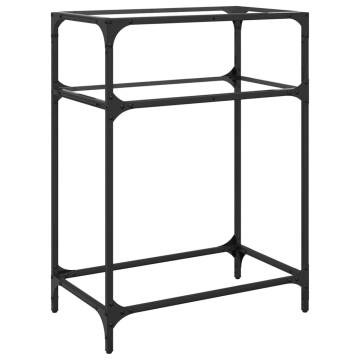 Elegant Console Table with Glass Top - 60x35x81 cm | HipoMarket