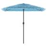 Garden Parasol with Steel Pole - Blue 248x248 cm | Hipo Market