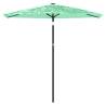 Garden Parasol with Steel Pole - Green 223x223 cm | HipoMarket