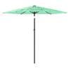 Garden Parasol with Steel Pole - Green 223x223 cm | HipoMarket