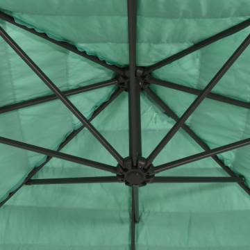 Garden Parasol with Steel Pole - Green 223x223 cm | HipoMarket