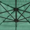 Garden Parasol with Steel Pole - Green 223x223 cm | HipoMarket