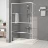  Walk-in Shower Wall White 115x195 cm Clear ESG Glass Colour white Size 115 x 195 cm Model transparent 