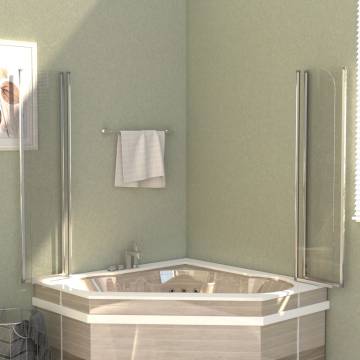 Stylish Bath Enclosures - 104x130 cm Tempered Glass | HipoMarket