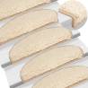  Stair Mats 10 pcs 65x21x4 cm Cream Colour cream Size 65 x 21 x 4 cm Quantity in Package 10 