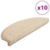 Stylish Cream Stair Mats 10 pcs | Non-Slip & Washable